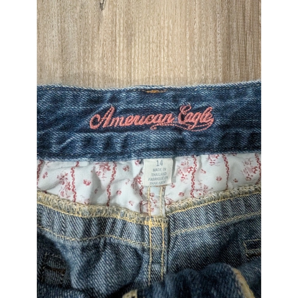 American Eagle Y2K, Womens Size 14, Denim Micro Mini Skirt, Preppy, Low Rise - Picture 3 of 5